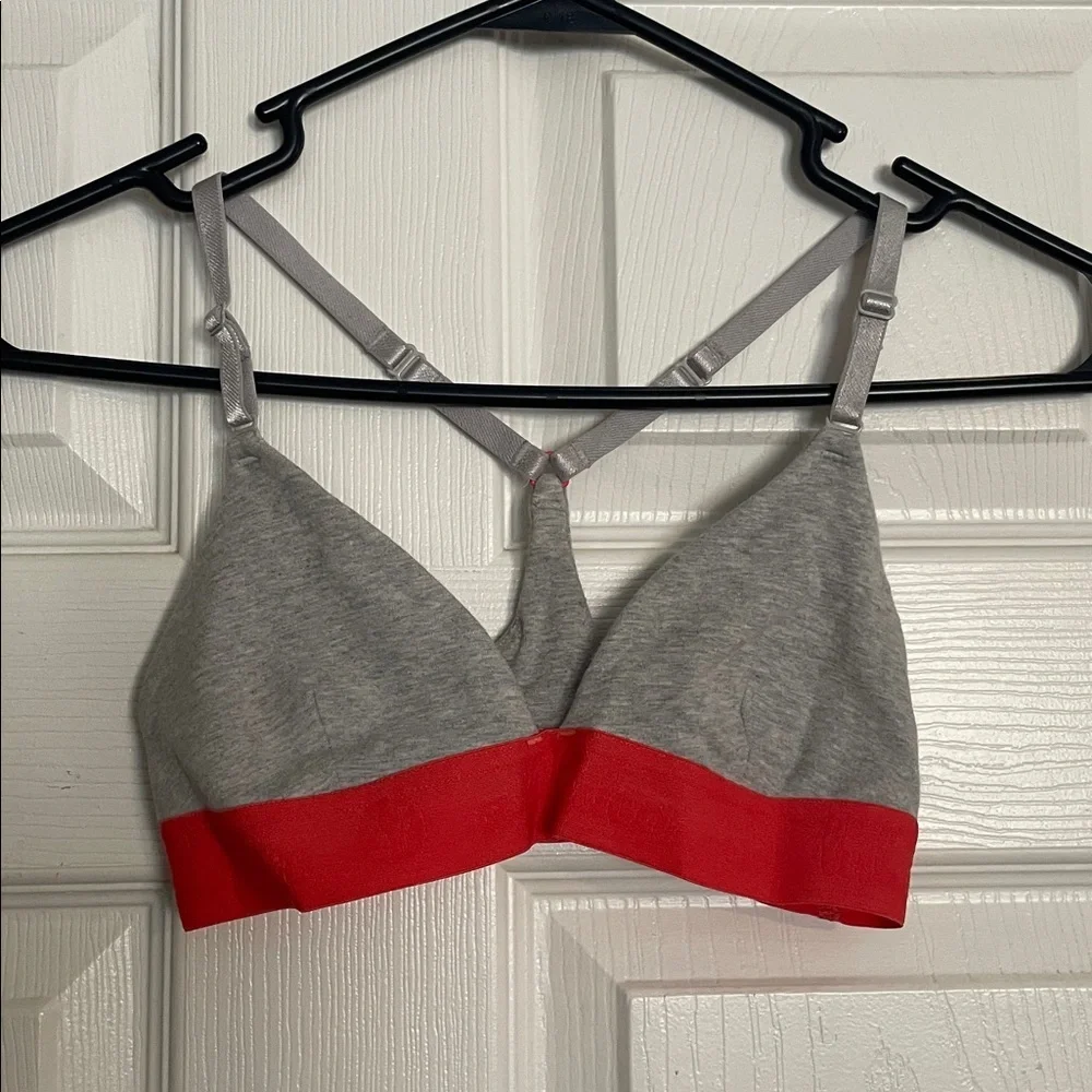 Lululemon Bralette/Sports Bra XS Grey and Coral Color